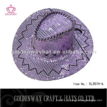 Модная шляпка с блестками с ковбойским дизайном со светодиодными светильниками, красивыми для продажи наборы партии